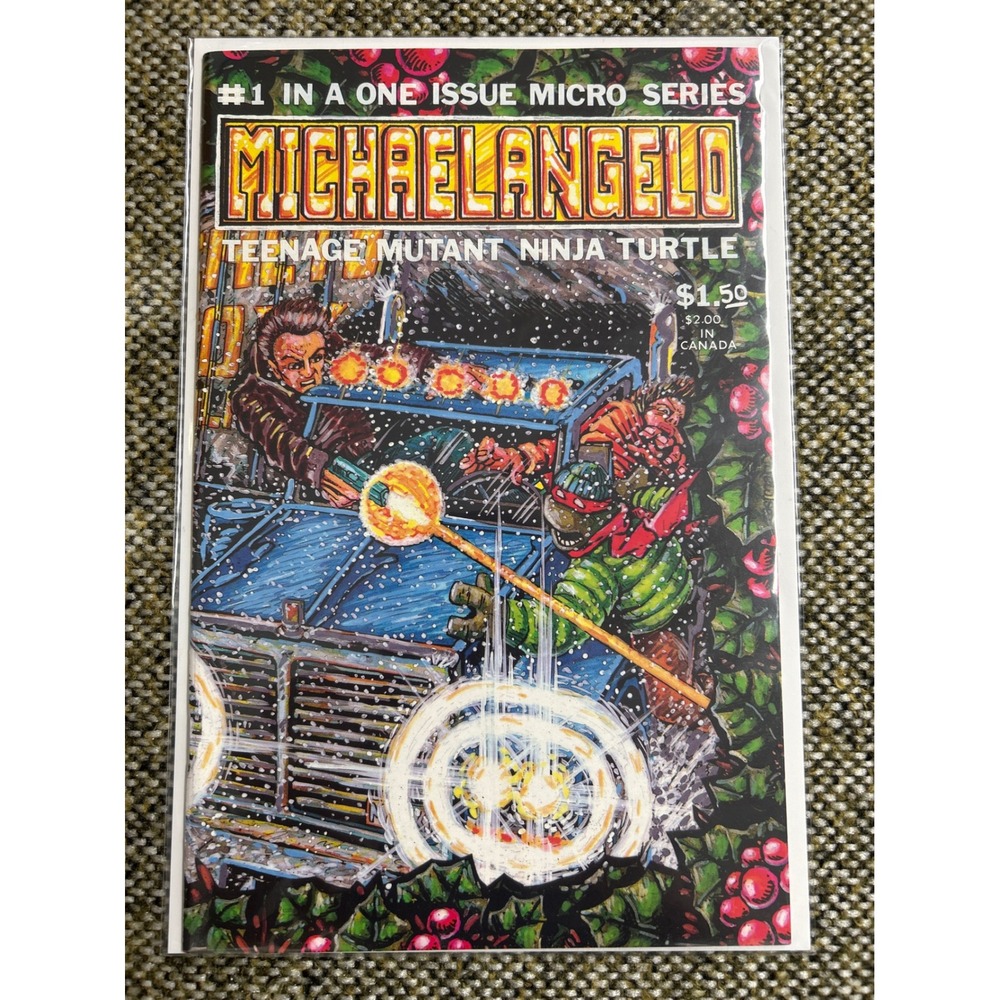 Mirage Studios Michelangelo #1 Comic Book OS Multi 1985 TMNT First Printing